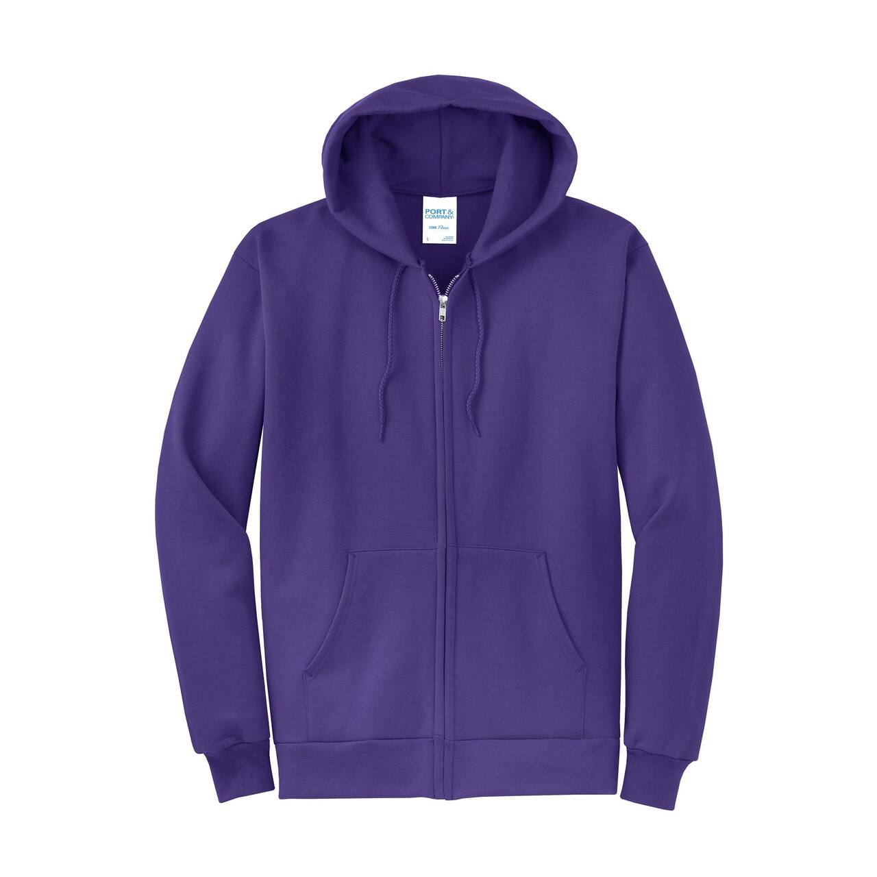Port & Company® Core Fleece Full-Zip Hooded Sweatshirt